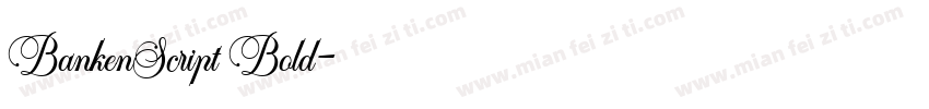 BankenScript Bold字体转换